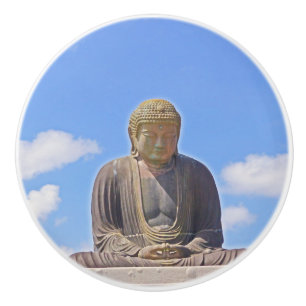 Bouton De Porte En Céramique bouton personnalisé en céramique/ "BOUDDHA"