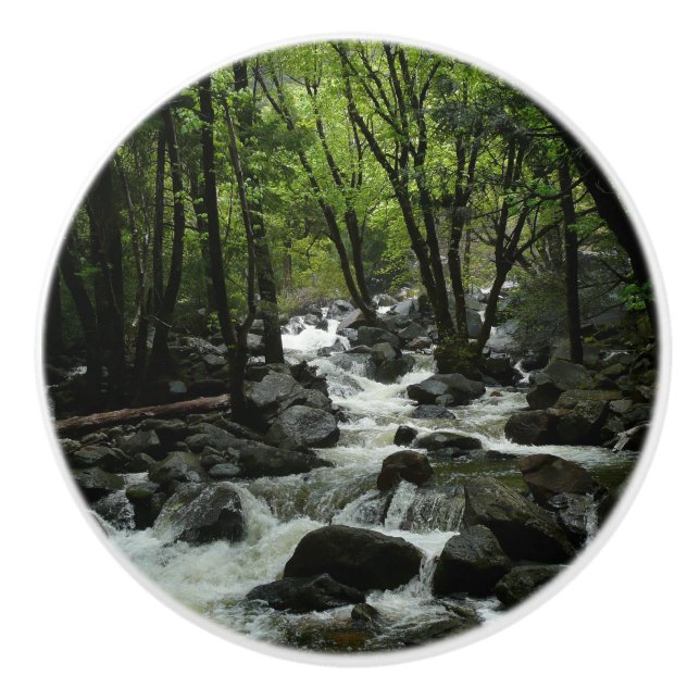 Bouton De Porte En Céramique Bridalveil Creek à Yosemite National Park (Devant)