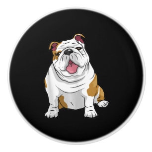 Bouton De Porte En Céramique Bulldogs anglais Awesome Funny Bulldog Pups Chiens