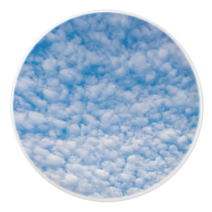 Bouton De Porte En Céramique Bulle Mammatus Nuages Ciel Bleu Photographie natur