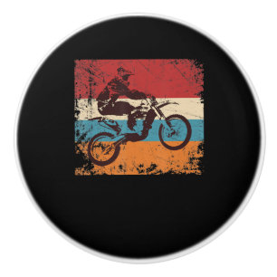 Bouton De Porte En Céramique Cadeau Motocross Vintage cool Pour Les Amateurs De