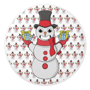 Bouton De Porte En Céramique Cadeaux pour vous de Snowman