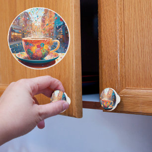 Bouton De Porte En Céramique Café dans la ville
