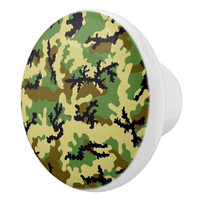Bouton De Porte En Céramique Camouflage des bois (Droite)