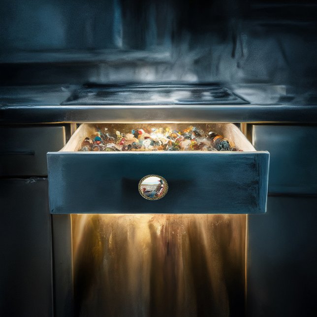 Bouton De Porte En Céramique Canards colverts américains dans une rivière nagea (Créateur téléchargé)