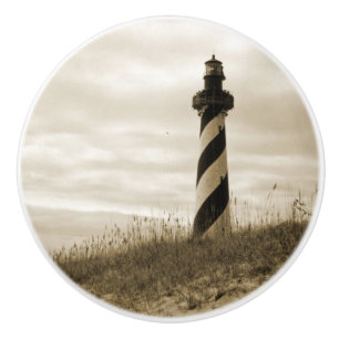 Bouton De Porte En Céramique Cape Hatteras Lighthouse