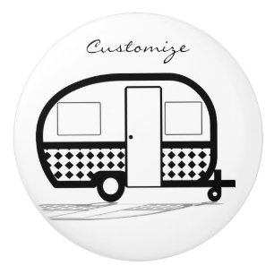 Bouton De Porte En Céramique Caravan Thunder_Cove