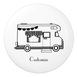 Bouton De Porte En Céramique Caravane de camping RV Thunder_Cove