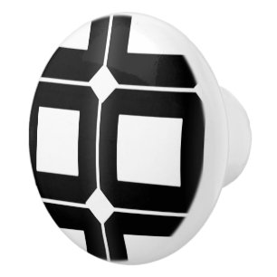 Bouton De Porte En Céramique Carrés