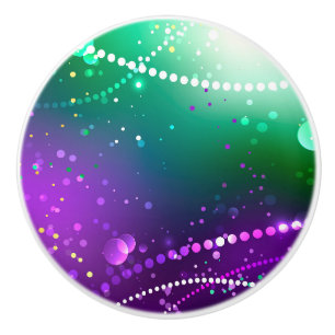 Bouton De Porte En Céramique Carthagène Solive Purple