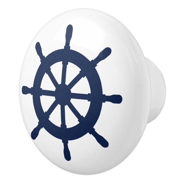 Bouton De Porte En Céramique Casque nautique porte personnalisée et tiroirs (Droite)