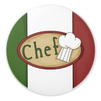 Bouton De Porte En Céramique Casquette italien de chef