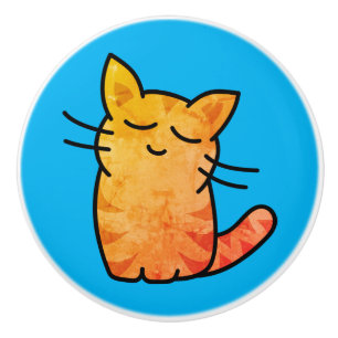Bouton De Porte En Céramique Cat