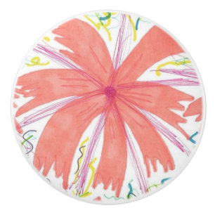 Bouton De Porte En Céramique Ceramic Knob de Sunburst Tropical