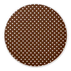 Bouton De Porte En Céramique Ceramic Knob/Pois Brown