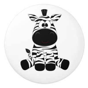 Bouton De Porte En Céramique Ceramic Knob/Zebra