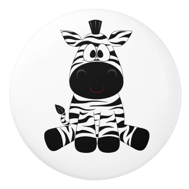 Bouton De Porte En Céramique Ceramic Knob/Zebra (Devant)