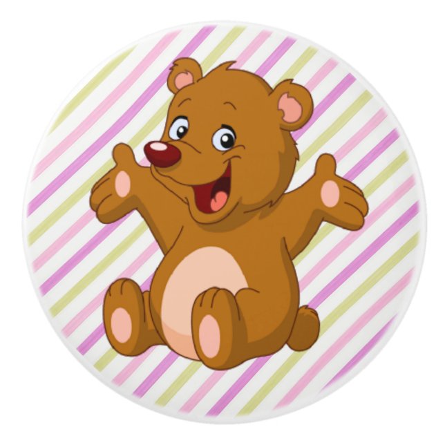 Bouton De Porte En Céramique Ceramic Knoth/Bear (Devant)