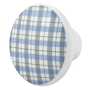 Bouton De Porte En Céramique Céramique Armoire bleu foncé Plaid