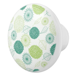 Bouton De Porte En Céramique Céramique Armoire Fleurs de Knob