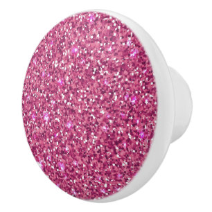 Bouton De Porte En Céramique Céramique Armoire rose Knob Parties scintillant Fa