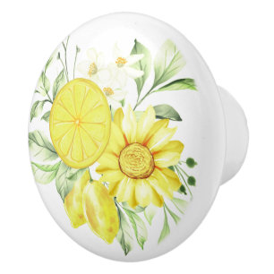 Bouton De Porte En Céramique Céramique Cabinet Knob-Lemons Ceramic Knob