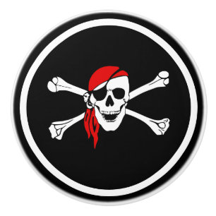Bouton De Porte En Céramique Céramique Cabinet Knob-Pirate
