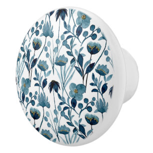 Bouton De Porte En Céramique Céramique florale