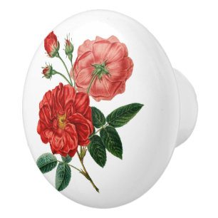 Bouton De Porte En Céramique Céramique florale