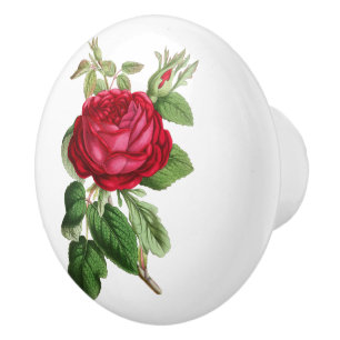 Bouton De Porte En Céramique Céramique florale