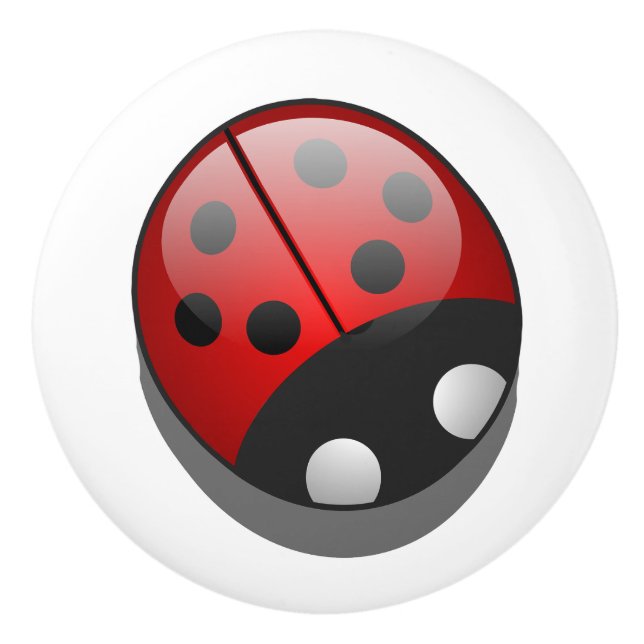 Bouton De Porte En Céramique Céramique Knob/Ladybug (Devant)