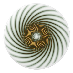 Bouton De Porte En Céramique Cercle d'or