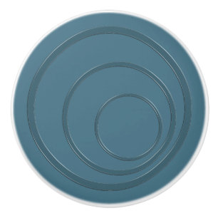 Bouton De Porte En Céramique Cercles marins de la marine Abstraite ronde 3d eff