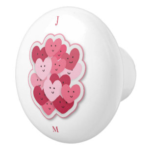 Bouton De Porte En Céramique Chambre pour bébé rose personnalisée