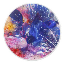 Chat Abstrait cosmique Dreamscape