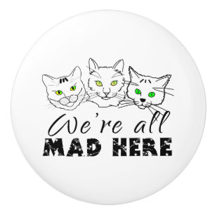Bouton De Porte En Céramique Chats - Nous sommes tous morts ici