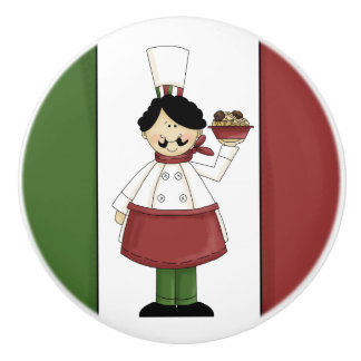 Bouton De Porte En Céramique Chef italien #3