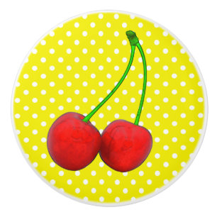 Bouton De Porte En Céramique Cherry R - Knob