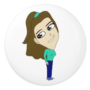 Bouton De Porte En Céramique chibi