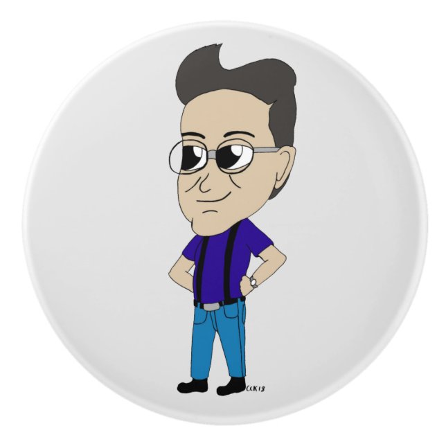 Bouton De Porte En Céramique chibi (Devant)