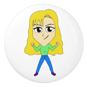 Bouton De Porte En Céramique chibi