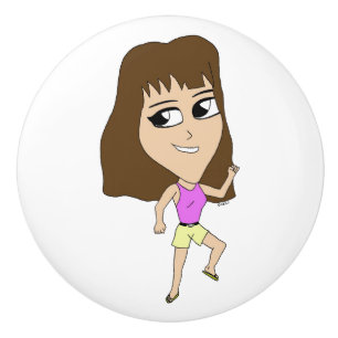Bouton De Porte En Céramique chibi