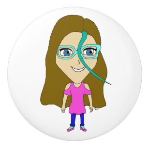 Bouton De Porte En Céramique chibi