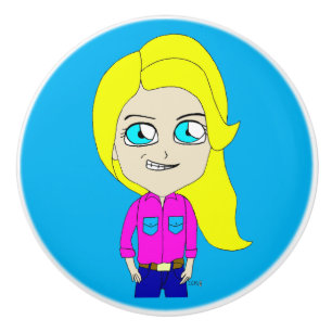 Bouton De Porte En Céramique chibi