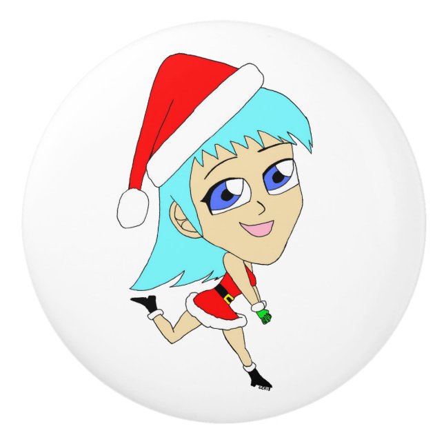 Bouton De Porte En Céramique chibi (Devant)