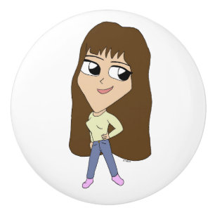 Bouton De Porte En Céramique chibi