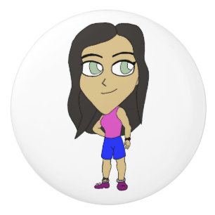 Bouton De Porte En Céramique chibi