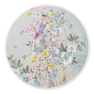 Bouton De Porte En Céramique Chine soirée, toile, scène de la nature, antique,