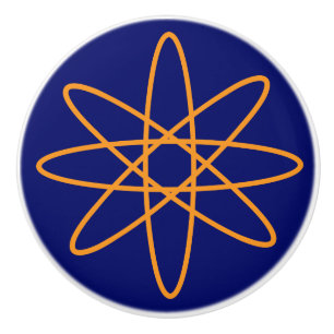 Bouton De Porte En Céramique Cinquante nifty - atome d'orange