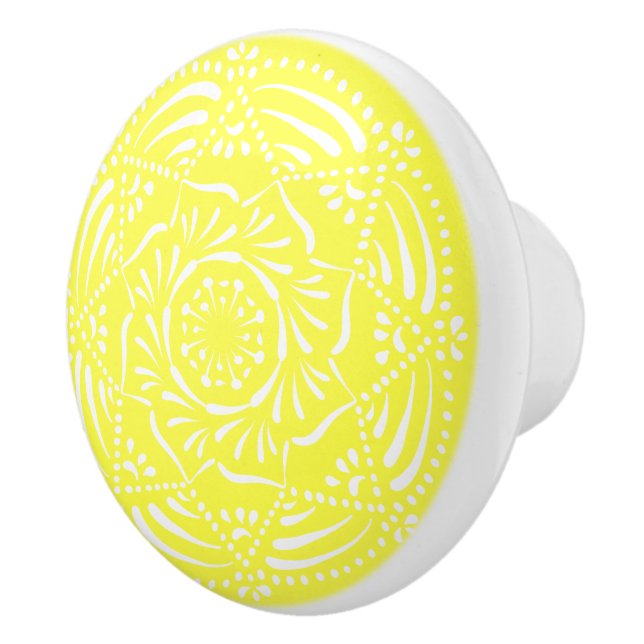 Bouton De Porte En Céramique citron (Droite)